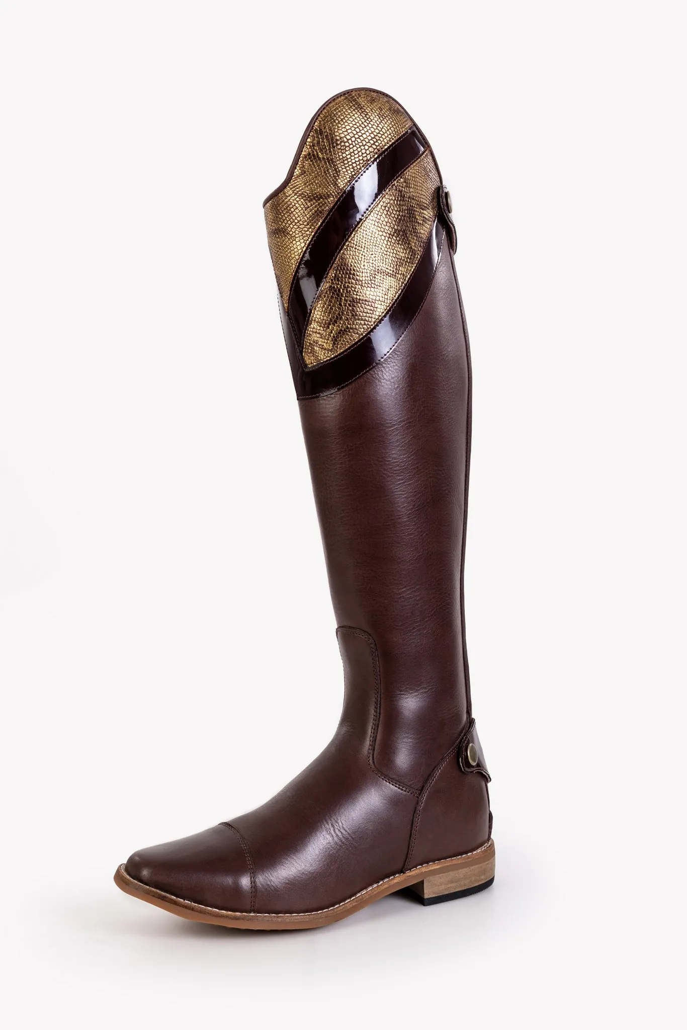 Tari Wafer Snake Print Long Riding Boot