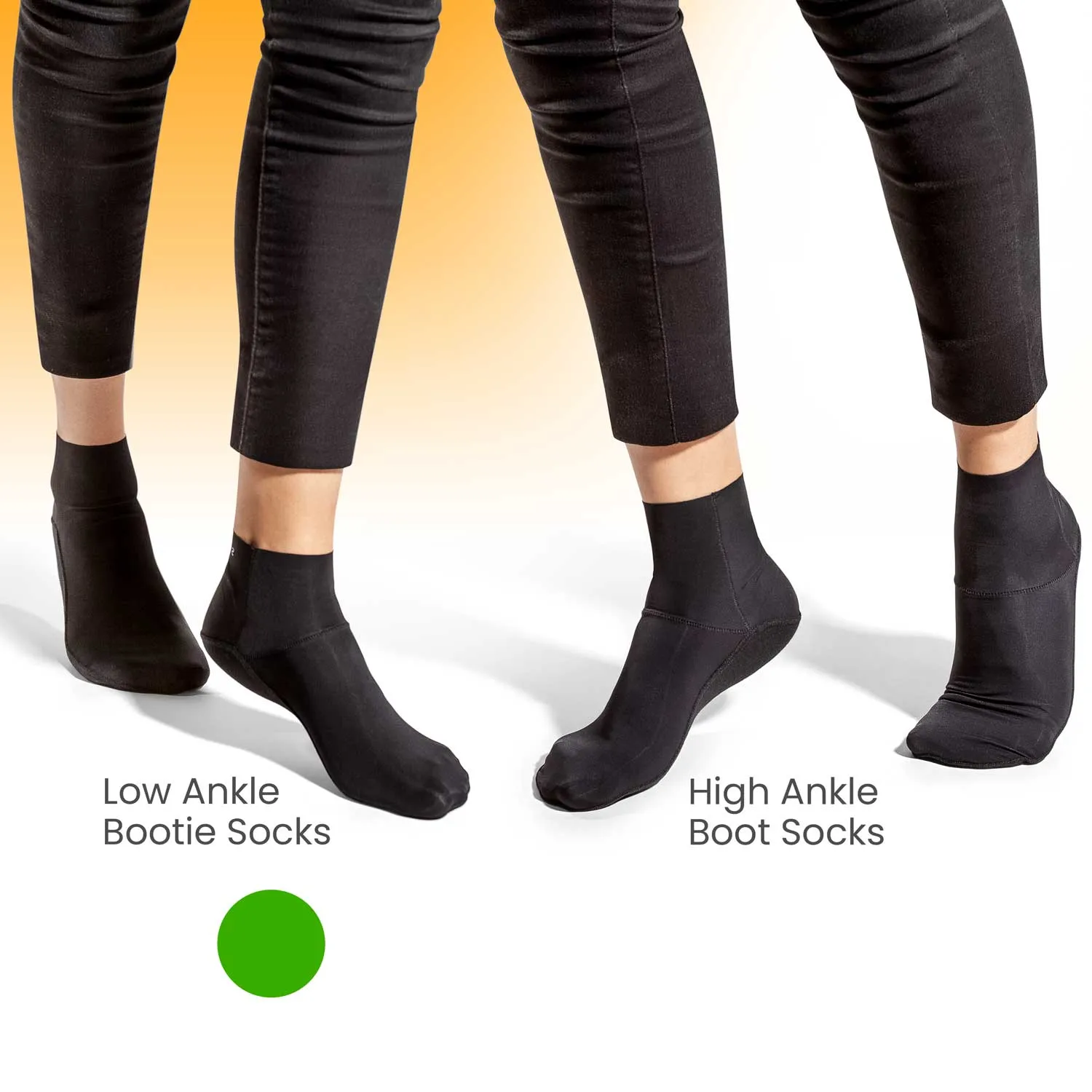 Ultra Thin InvisiLite Quarter Socks for Ankle Booties | BLACK