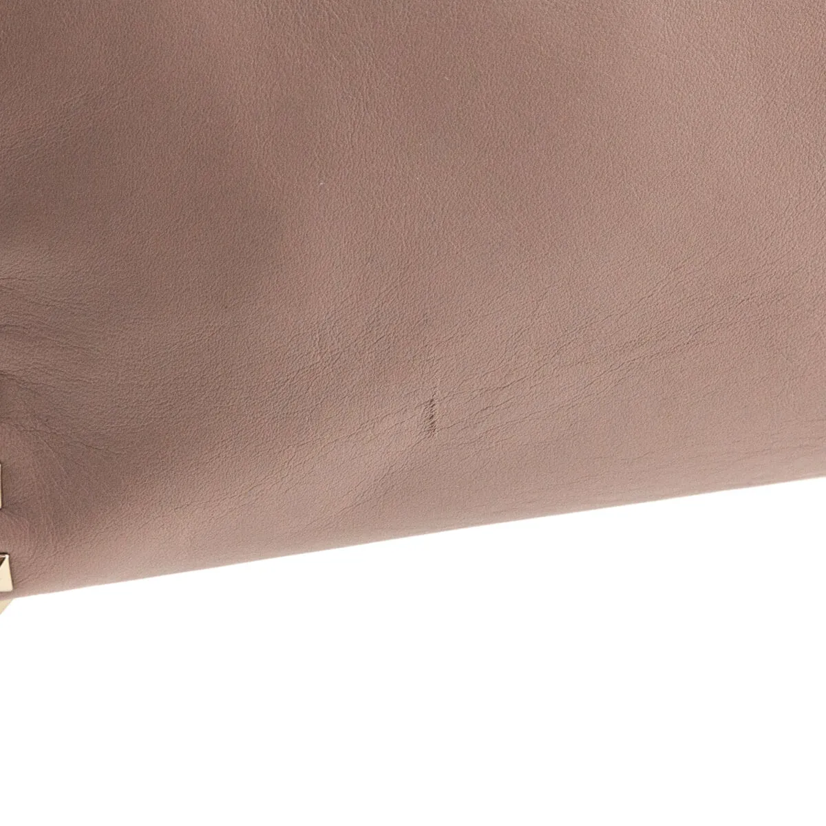 Valentino Nude Calfskin Rockstud Satchel