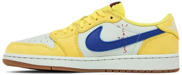 Woman's Air Jordan 1 x Travis Scott 1 Retro Low OG SP 'Canary'
